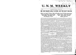 U.N.M. Weekly, Volume 012, No 18, 1/8/1910 by University of New Mexico