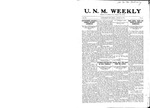 U.N.M. Weekly, Volume 012, No 21, 1/29/1910 by University of New Mexico