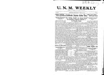 U.N.M. Weekly, Volume 012, No 28, 3/19/1910 by University of New Mexico