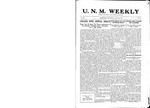 U.N.M. Weekly, Volume 012, No 29, 3/26/1910 by University of New Mexico