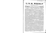 U.N.M. Weekly, Volume 012, No 31, 4/9/1910 by University of New Mexico