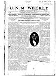 U.N.M. Weekly, Volume 013, No 1, 9/10/1910