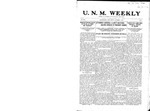 U.N.M. Weekly, Volume 013, No 4, 10/1/1910 by University of New Mexico