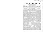 U.N.M. Weekly, Volume 013, No 7, 10/22/1910 by University of New Mexico