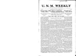 U.N.M. Weekly, Volume 013, No 8, 10/29/1910 by University of New Mexico
