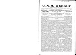 U.N.M. Weekly, Volume 013, No 17, 1/14/1911 by University of New Mexico