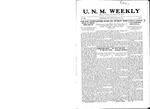 U.N.M. Weekly, Volume 013, No 19, 1/28/1911 by University of New Mexico