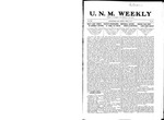 U.N.M. Weekly, Volume 013, No 29, 4/8/1911 by University of New Mexico
