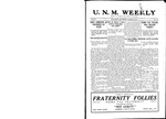 U.N.M. Weekly, Volume 014, No 19, 1/27/1912 by University of New Mexico