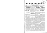 U.N.M. Weekly, Volume 014, No 26, 3/16/1912 by University of New Mexico