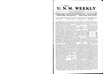 U.N.M. Weekly, Volume 014, No 29, 4/6/1912 by University of New Mexico