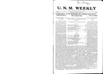 U.N.M. Weekly, Volume 014, No 31, 4/20/1912 by University of New Mexico