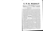 U.N.M. Weekly, Volume 014, No 35, 5/18/1912 by University of New Mexico