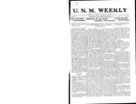 U.N.M. Weekly, Volume 015, No 15, 12/23/1912
