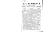 U.N.M. Weekly, Volume 015, No 16, 1/13/1913 by University of New Mexico