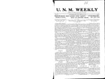 U.N.M. Weekly, Volume 015, No 20, 2/10/1913 by University of New Mexico