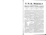 U.N.M. Weekly, Volume 015, No 31, 4/28/1913 by University of New Mexico