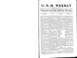 U.N.M. Weekly, Volume 015, No 33, 5/12/1913 by University of New Mexico