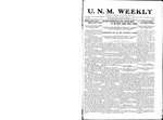 U.N.M. Weekly, Volume 016, No 3, 9/24/1913 by University of New Mexico
