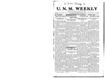 U.N.M. Weekly, Volume 016, No 6, 10/14/1913 by University of New Mexico
