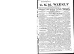 U.N.M. Weekly, Volume 016, No 8, 10/28/1913