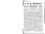 U.N.M. Weekly, Volume 016, No 9, 11/4/1913