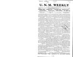 U.N.M. Weekly, Volume 017, No 1, 8/19/1914 by University of New Mexico