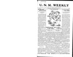 U.N.M. Weekly, Volume 017, No 3, 9/1/1914 by University of New Mexico