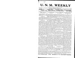 U.N.M. Weekly, Volume 017, No 4, 9/8/1914 by University of New Mexico