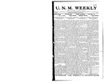 U.N.M. Weekly, Volume 017, No 8, 10/6/1914 by University of New Mexico