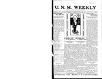 U.N.M. Weekly, Volume 017, No 9, 10/20/1914 by University of New Mexico