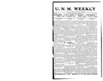 U.N.M. Weekly, Volume 017, No 10, 10/27/1914 by University of New Mexico