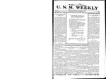 U.N.M. Weekly, Volume 017, No 17, 12/22/1914