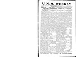 U.N.M. Weekly, Volume 017, No 28, 3/30/1915 by University of New Mexico