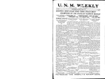 U.N.M. Weekly, Volume 017, No 31, 4/24/1915 by University of New Mexico