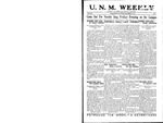 U.N.M. Weekly, Volume 018, No 6, 9/28/1915 by University of New Mexico