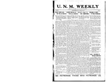 U.N.M. Weekly, Volume 019, No 2, 8/29/1916