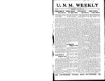 U.N.M. Weekly, Volume 019, No 3, 9/5/1916