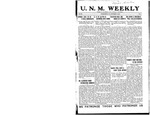 U.N.M. Weekly, Volume 019, No 4, 9/12/1916