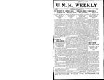 U.N.M. Weekly, Volume 019, No 6, 9/26/1916