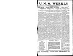 U.N.M. Weekly, Volume 019, No 8, 10/10/1916 by University of New Mexico