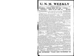 U.N.M. Weekly, Volume 019, No 9, 10/17/1916 by University of New Mexico
