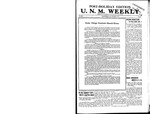 U.N.M. Weekly, Volume 019, No 19, 1/9/1917 by University of New Mexico