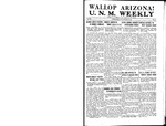 U.N.M. Weekly, Volume 019, No 21, 1/23/1917 by University of New Mexico