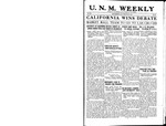 U.N.M. Weekly, Volume 019, No 25, 2/20/1917 by University of New Mexico