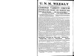 U.N.M. Weekly, Volume 019, No 28, 3/13/1917 by University of New Mexico