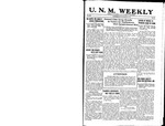 U.N.M. Weekly, Volume 019, No 29, 3/20/1917 by University of New Mexico