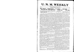 U.N.M. Weekly, Volume 020, No 1, 10/17/1917 by University of New Mexico