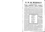 U.N.M. Weekly, Volume 020, No 2, 10/24/1917 by University of New Mexico