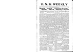 U.N.M. Weekly, Volume 020, No 3, 10/31/1917 by University of New Mexico